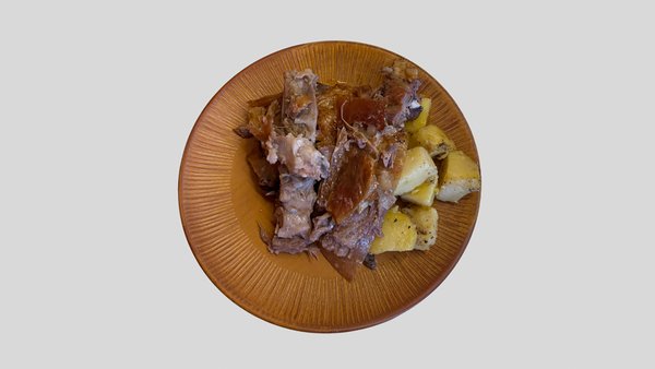 Lamb with Baked Potatoes
